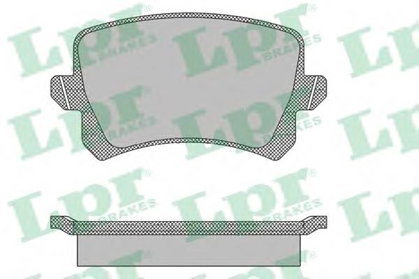 05P1390 LPR Pastillas freno traseras