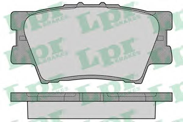 Pastillas de freno traseras 05P1281 LPR