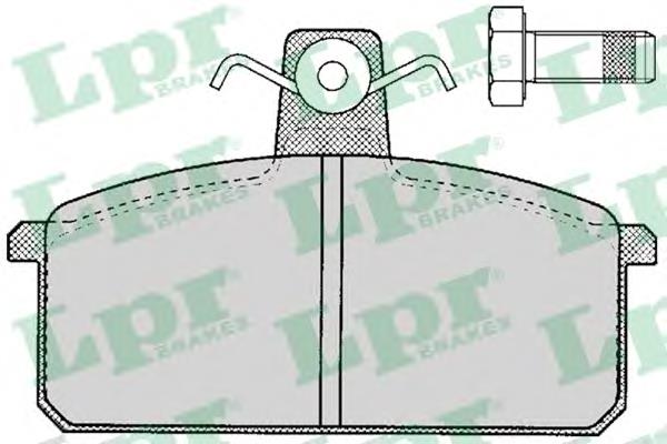 05P107 LPR pastillas de freno traseras