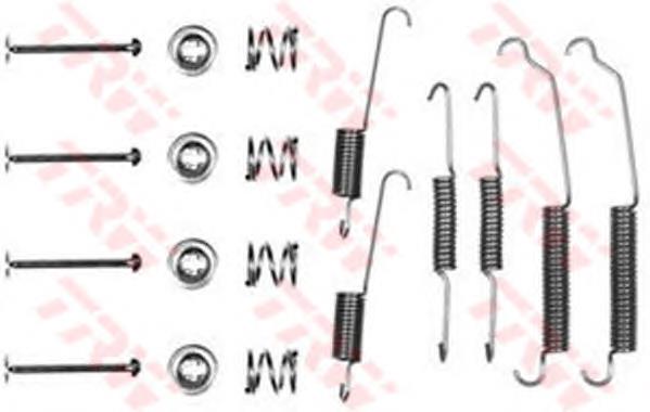 Kit de montaje, zapatas de freno traseras SFK106 TRW