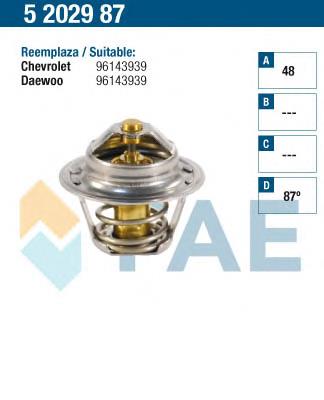 5202987 FAE termostato, refrigerante