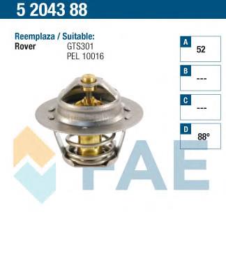 5204388 FAE termostato, refrigerante