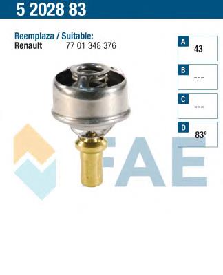 5202883 FAE termostato, refrigerante