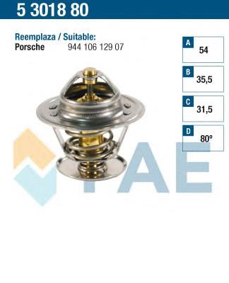 Termostato, refrigerante 5301880 FAE