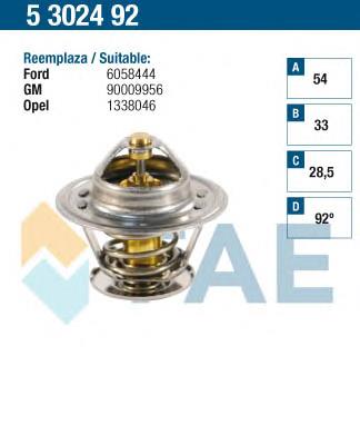 5302492 FAE termostato, refrigerante