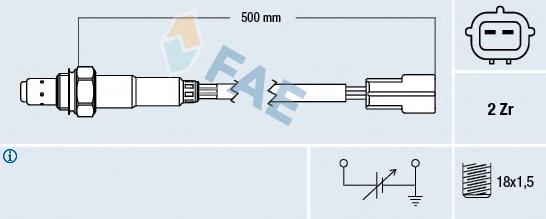 77324 FAE sonda lambda sensor de oxigeno para catalizador