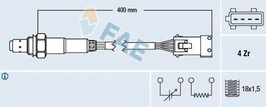 Comprar 77432 FAE Sensor de oxígeno previo al catalizador