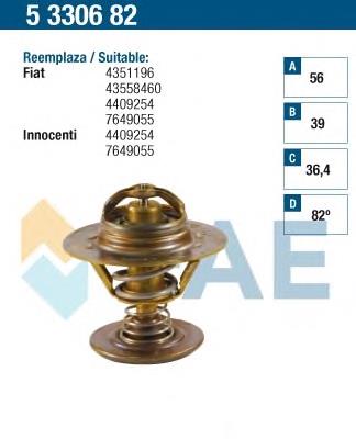 Termostato, refrigerante 5330682 FAE