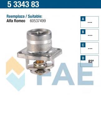 Termostato de agua para Alfa Romeo 33  907A