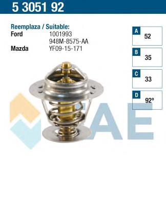 5305192 FAE termostato, refrigerante