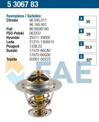 Comprar 5306783 FAE Termostato