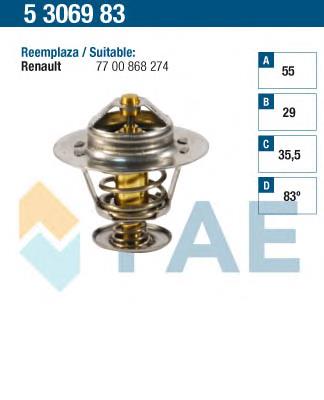 5306983 FAE termostato, refrigerante