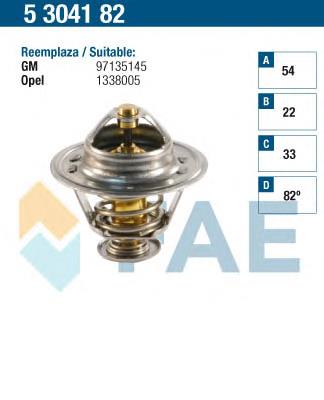 Termostato Metalcaucho 30204 precio, desde 9,32 EUR