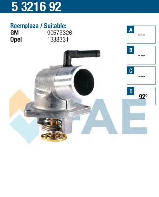 5321692 FAE termostato, refrigerante