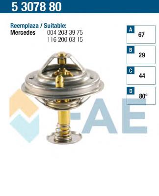 5307880 FAE termostato, refrigerante