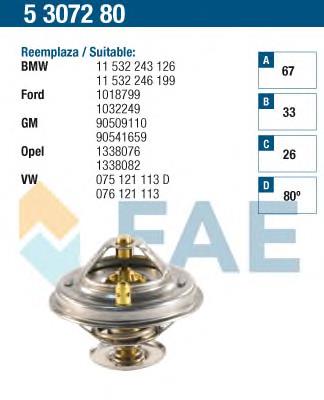 Termostato refrigerante FAE 5307280