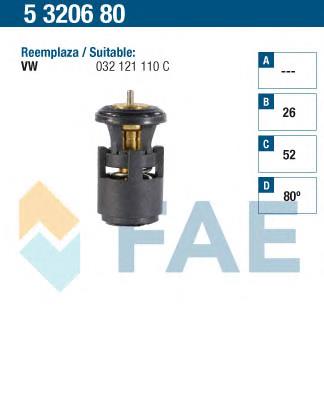 5320680 FAE termostato, refrigerante