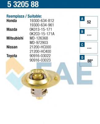 5320588 FAE termostato, refrigerante