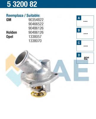 5320082 FAE termostato, refrigerante