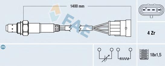 Sonda Lambda 77364 FAE