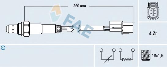 Comprar 77375 FAE Sensor de oxígeno previo al catalizador