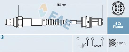 77333 FAE sonda lambda sensor de oxigeno post catalizador