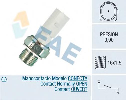 Sensor de presión de aceite 12860 FAE