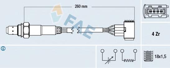 Sonda Lambda 77389 FAE