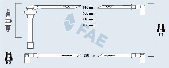 85840 FAE juego de cables de encendido