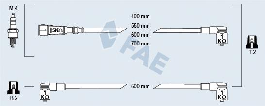 85693 FAE juego de cables de encendido