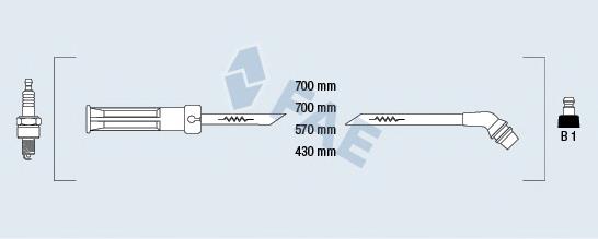 85995 FAE Cables de alta tensión, juego