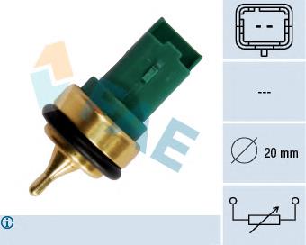 Sensor de temperatura del refrigerante FAE 33707 precio, desde 10,21 EUR