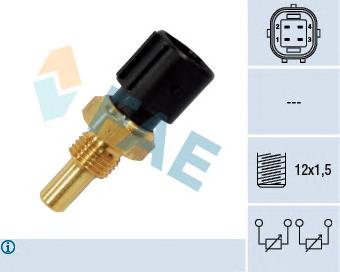 Sensor de temperatura del refrigerante FAE 33860 precio, desde 13,10 EUR