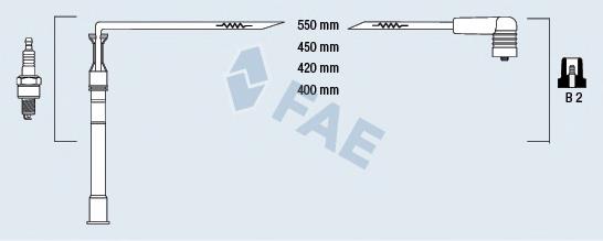 Juego de cables de bujias FAE 85991 precio, desde 38,12 EUR