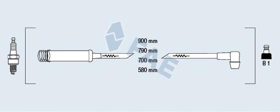 85960 FAE cables de bujías