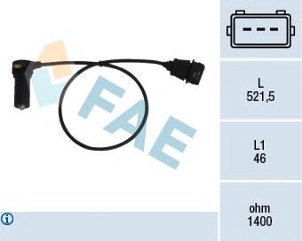 Sensor de posición del cigüeñal 79066 FAE