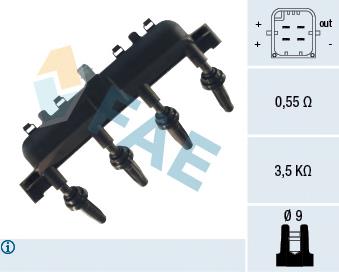 Bobina de chispa FAE 80208 precio, desde 74,52 EUR