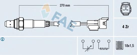 Comprar 77296 FAE Sensor de oxígeno previo al catalizador
