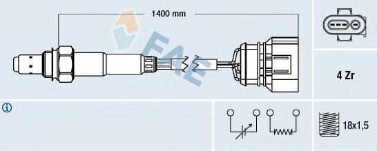 Sonda Lambda 77461 FAE