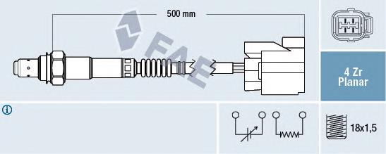 77474 FAE sonda lambda sensor de oxigeno para catalizador