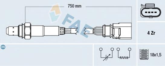 Comprar 77399 FAE Sensor de oxígeno previo al catalizador