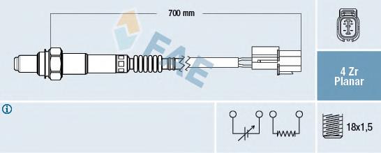 77450 FAE sonda lambda sensor de oxigeno para catalizador