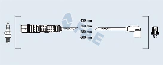 Juego de cables de encendido 85871 FAE