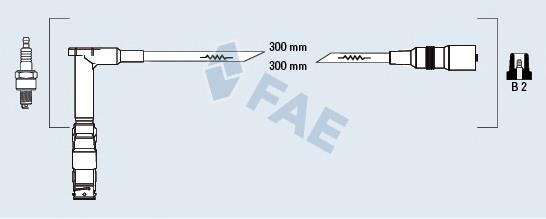 85051 FAE Cables de alta tensión, juego