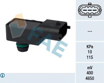 Sensor, presión colector de admisión  FAE 15127 precio, desde 37,27 EUR