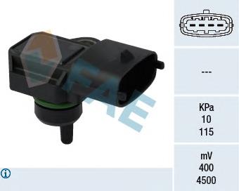 Sensor, presión colector de admisión  FAE 15118 precio, desde 36,22 EUR