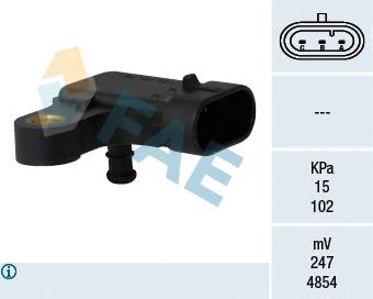 15121 FAE Sensor De Presion Del Colector De Admision