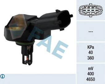 Sensor de presión de sobrealimentación FAE 15101 precio, desde 41,96 EUR