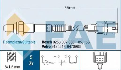 75004 FAE sonda lambda