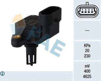 82230 Meat&Doria Sensor De Presion Del Colector De Admision